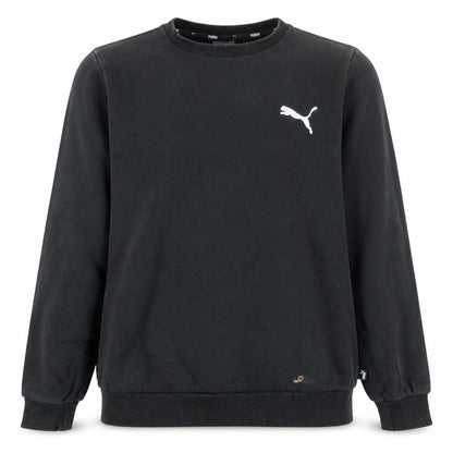 Puma Mens Black Crew Neck Pullover Sweatshirt Size S