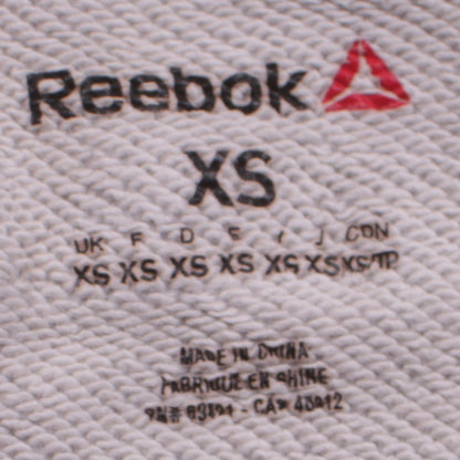 Reebok Men's Grey Graphic Print Crew Neck Sweatshirt XS