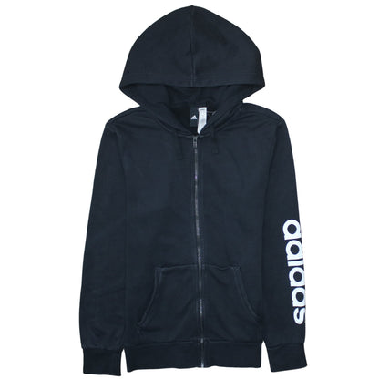 Adidas Mens Black Full Zip Hoodie Size M Sportswear Sweatshirt