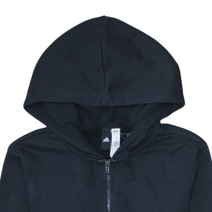 Adidas Mens Black Full Zip Hoodie Size M Sportswear Sweatshirt