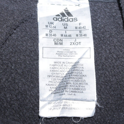 Adidas Womens Black Pullover Hoodie Size M 12-14 Cotton Blend