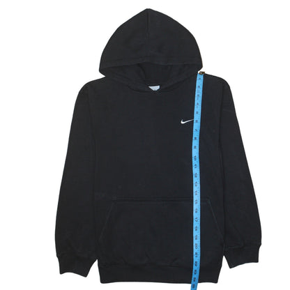 Nike Boys Black Pullover Hoodie Sweatshirt Size L Fleece Lined Casual