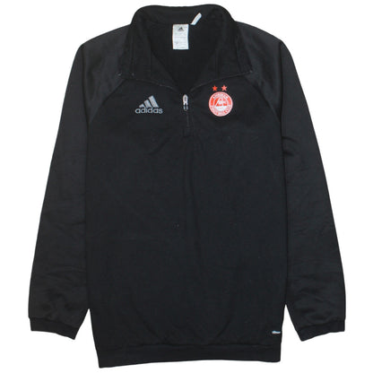 Adidas Men’s Black 1/4 Zip Aberdeen FC Sweatshirt Size L