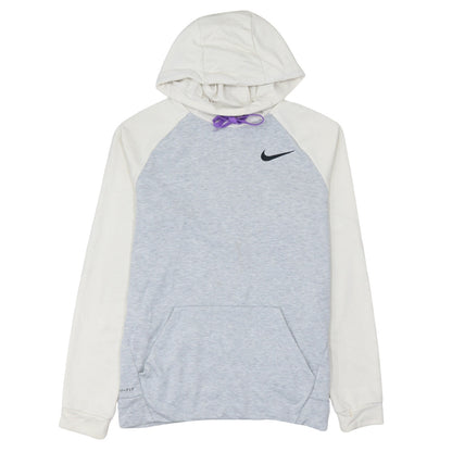 Nike Men's Grey Dri-FIT Pullover Hoodie M Regular Fit Sportswear