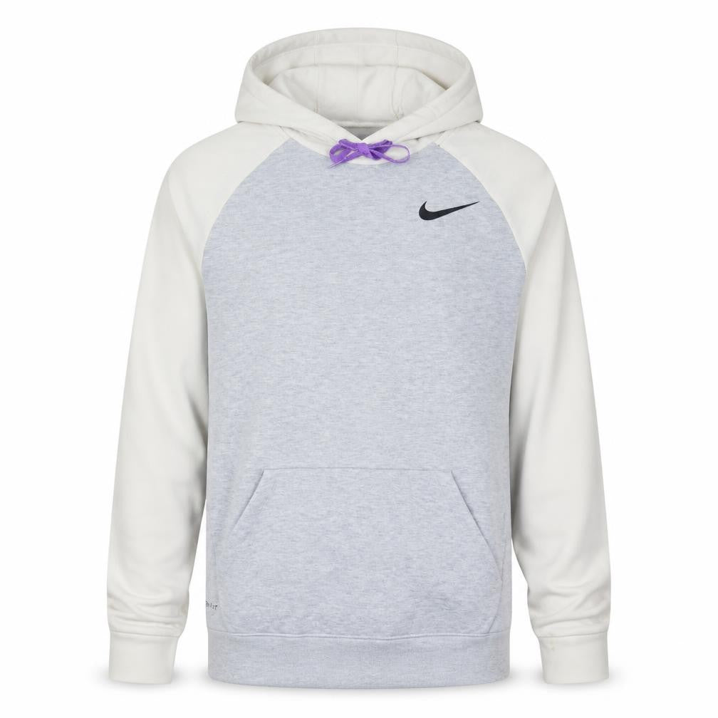 Nike Men's Grey Dri-FIT Pullover Hoodie M Regular Fit Sportswear