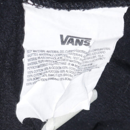 Vans Men’s Black Tropical Flamingo Print Cotton Crew Neck Sweatshirt L