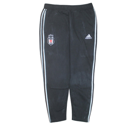 Adidas Mens Black L Track Pants Football Tapered Joggers