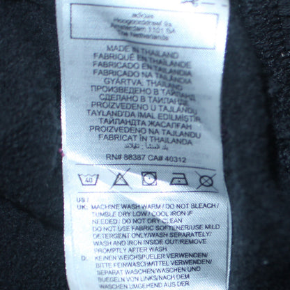 Adidas Women Black 1/4 Zip Pullover Sweatshirt UK 16-18 Activewear