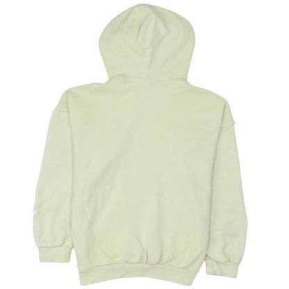 Adidas Womens Yellow Hooded Pullover Sweatshirt Size 10 Regular