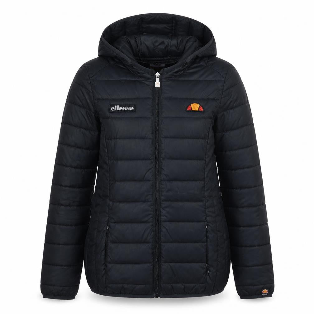 Ellesse Women's Black Hooded Puffer Jacket Size 6 Regular Fit