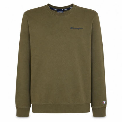 Champion Men's Green Medium Pullover Sweatshirt Crew Neck Logo