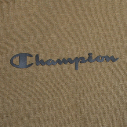 Champion Men's Green Medium Pullover Sweatshirt Crew Neck Logo
