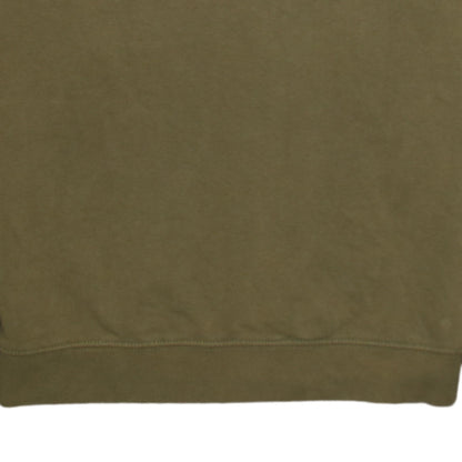 Champion Men's Green Medium Pullover Sweatshirt Crew Neck Logo