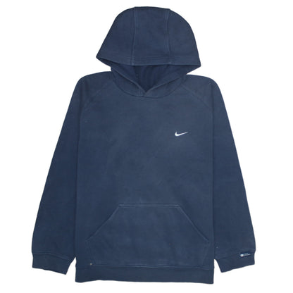 Nike Boys Blue Pullover Fleece Hoodie L 14-15 Years Regular Fit