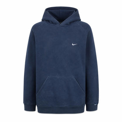 Front view of Nike boys’ blue pullover fleece hoodie l 14-15 years regular fit