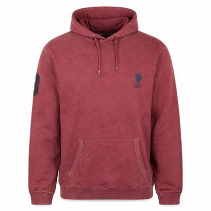 U.S. Polo Assn. Men's Red Pullover Hoodie 2XL Logo Sportswear