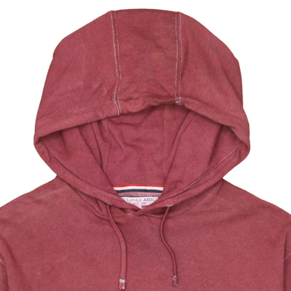 U.S. Polo Assn. Men's Red Pullover Hoodie 2XL Logo Sportswear