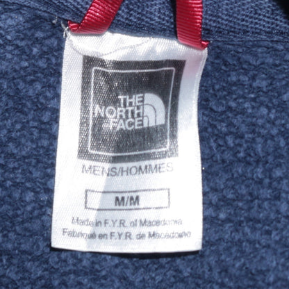 The North Face Men's Blue Pullover Hoodie Medium Graphic Outdoor Sweatshirt