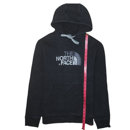 The North Face Men's Black Pullover Hoodie L Logo Cotton Fleece