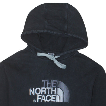The North Face Men's Black Pullover Hoodie L Logo Cotton Fleece