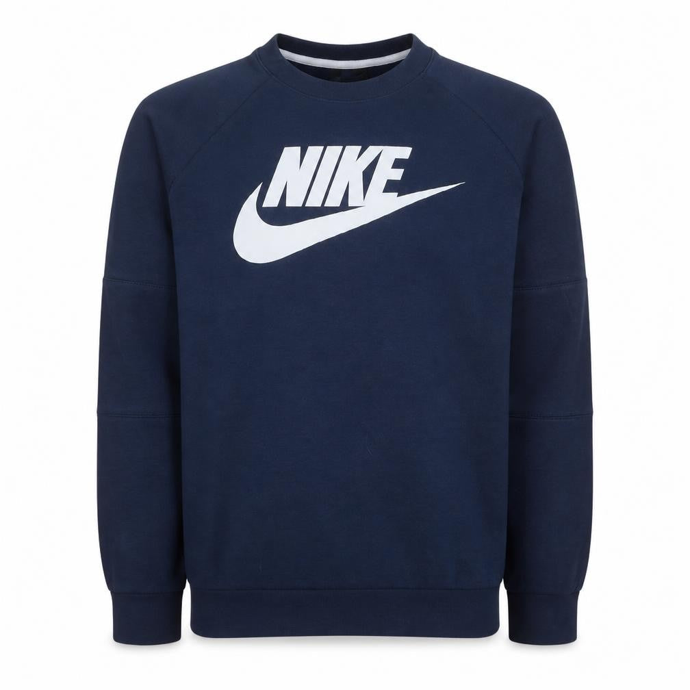 Nike Men's Blue Crew Neck Pullover Sweatshirt M Regular Fit