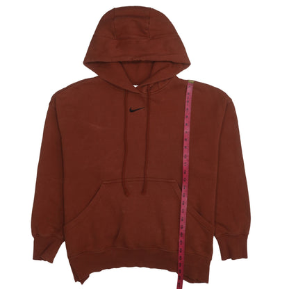Nike Women’s Brown Pullover Hoodie Large Cotton Blend Casual