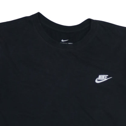Nike Men's Black L Crew Neck Cotton Logo Classic T-Shirt