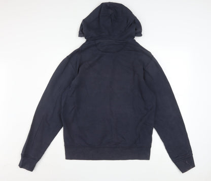 Timberland Men's Blue Logo Pullover Hoodie Size M Regular Fit