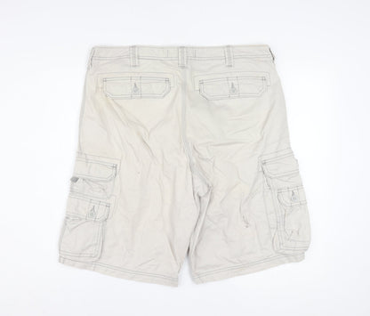 Lee Dungarees Men's Beige Cargo Shorts Size 36 Regular Fit