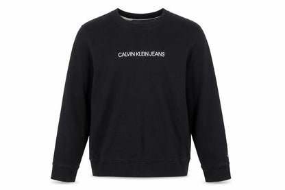 Calvin Klein Jeans Men's Black Logo Crew Neck Sweatshirt Size L