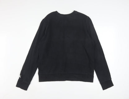 Calvin Klein Jeans Men's Black Logo Crew Neck Sweatshirt Size L
