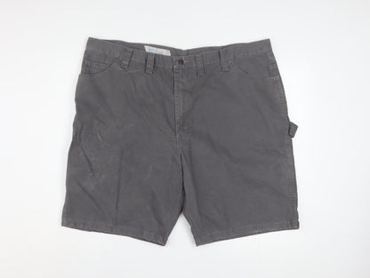 Wrangler Men's Grey Cotton Cargo Carpenter Shorts Size 44
