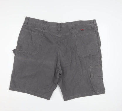 Wrangler Men's Grey Cotton Cargo Carpenter Shorts Size 44