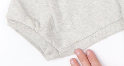Adidas Women Grey Size 12 Oversized Crew Neck Sweatshirt