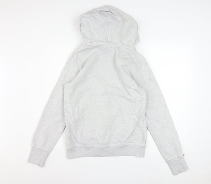Superdry Men's Grey Pullover Hoodie M Regular Fit Fleece