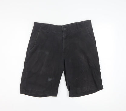 Lee Men's Black Chino Shorts Size 33 Regular Fit Cotton Stretch