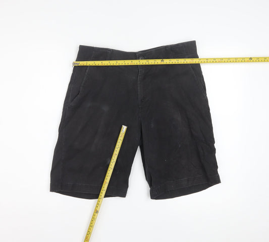 Lee Men's Black Chino Shorts Size 33 Regular Fit Cotton Stretch