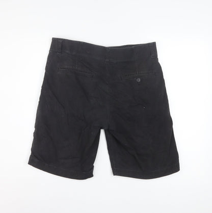 Lee Men's Black Chino Shorts Size 33 Regular Fit Cotton Stretch