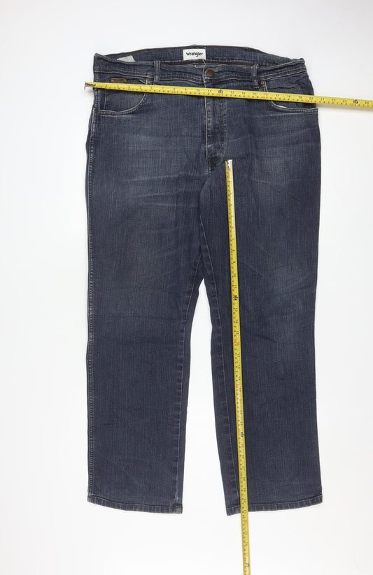 Wrangler Men's Blue Straight Leg Texas Regular Fit Jeans W38 L30