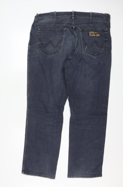 Wrangler Men's Blue Straight Leg Texas Regular Fit Jeans W38 L30