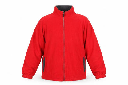 Starter Mens Red Fleece Full Zip Jacket XL Regular Fit