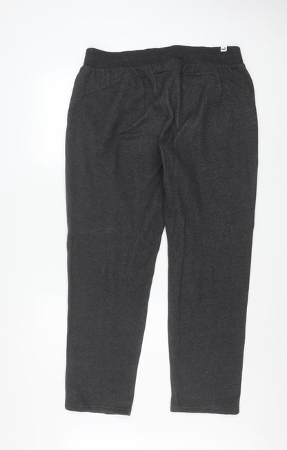 Puma Women's Black XL Jogger Sweatpants with Elastic Waist