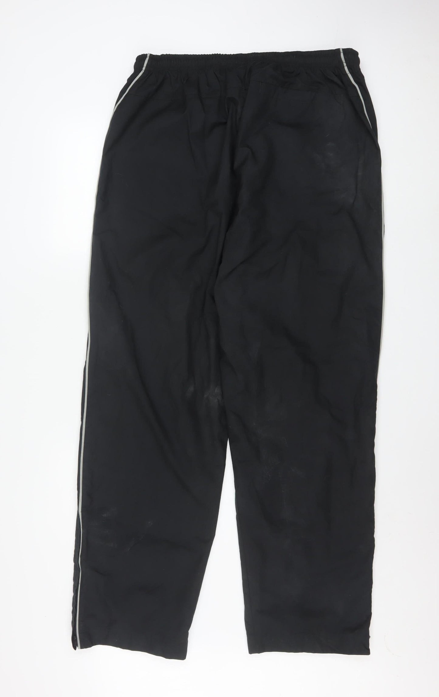 Nike Men's Black 2XL Track Pants Woven Polyester Activewear Trousers
