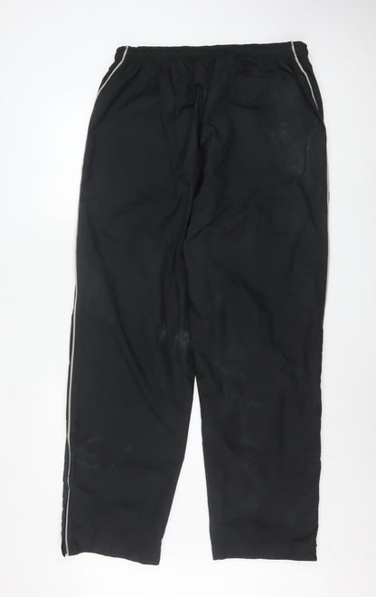 Nike Men's Black 2XL Track Pants Woven Polyester Activewear Trousers