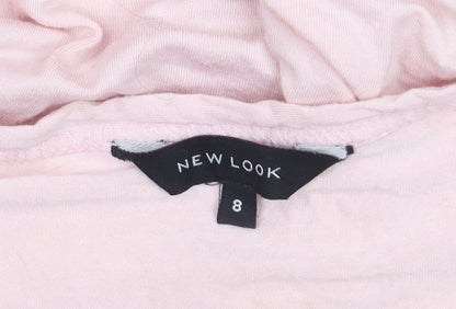 New Look Women's Pink Size 8 Lightweight Long Sleeve Cardigan