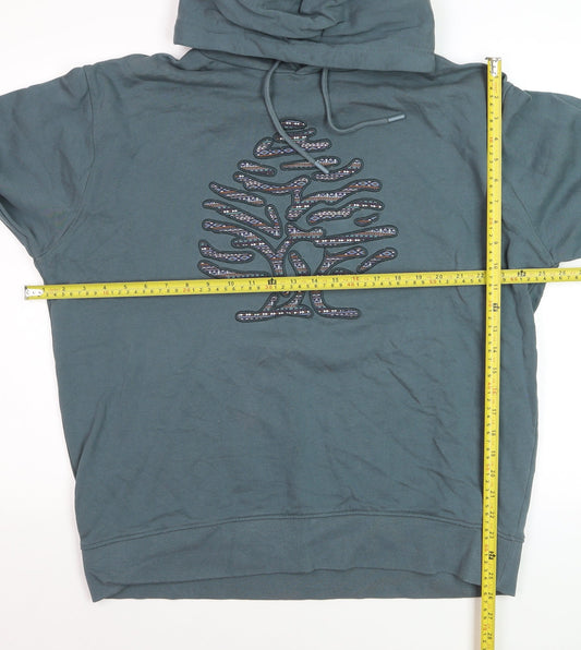 Springfield Men’s Green 2XL Pullover Hoodie with Embroidered Logo