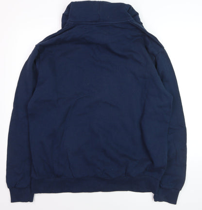 Springfield Men’s Blue 2XL Full Zip Hoodie Cotton Blend