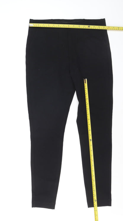 Marks and Spencer Women Black Size 14 Stretch High Rise Leggings