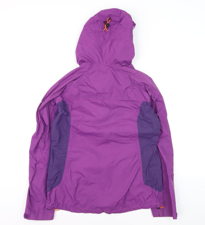 Trespass Womens Purple XS Waterproof Hooded Rain Coat with Taped Seams