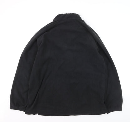 TOG24 Men's Black Fleece 1/2 Zip Windbreaker Jacket Size L